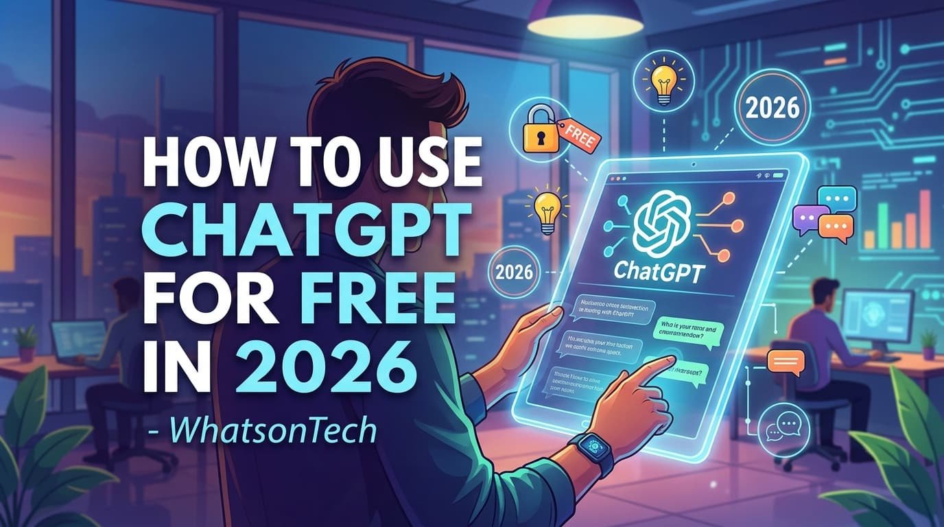 How to Use ChatGPT for Free in 2026 – WhatsonTech