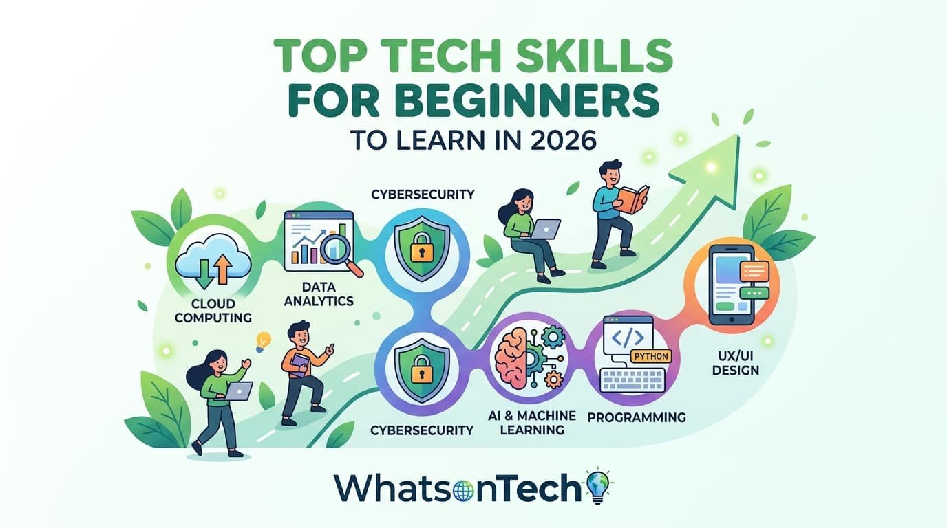 Top Tech Skills to Learn in 2026 for Beginners – WhatsonTech